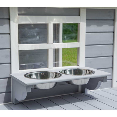 Mini Hamptons Lockable Wooden Dog House With Deck