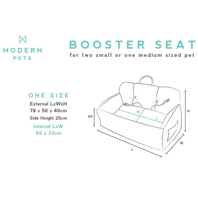 Premium Dog Booster Seat for Medium Pets, Beige