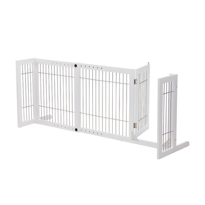 Freestanding Retractable Dog Barrier with Gate