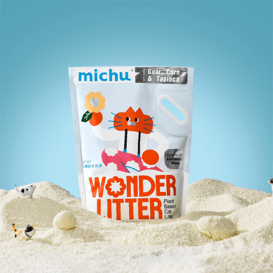 Michu Wonder Litter Plant-Based Auto Litter Box Friendly | Scented