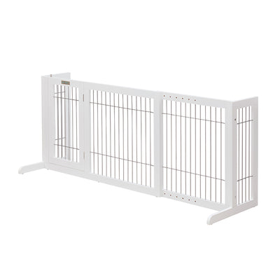 Freestanding Retractable Dog Barrier with Gate