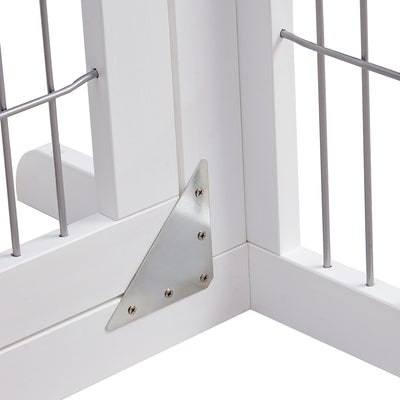 Freestanding Retractable Dog Barrier with Gate