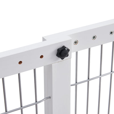 Freestanding Retractable Dog Barrier with Gate