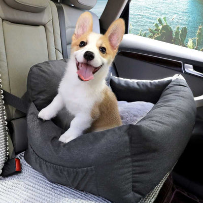 Premium Dog Booster Seat for Medium Pets, Storm Grey