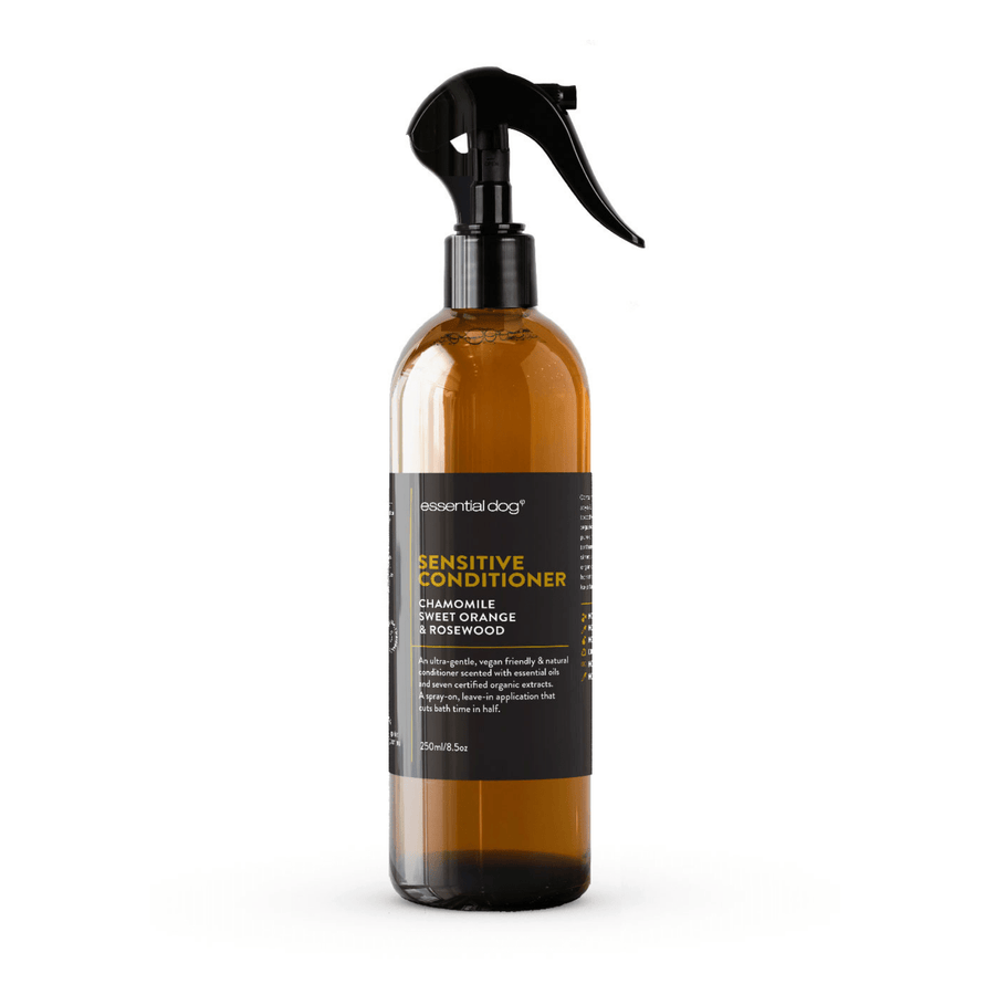 Essential Dog Pet Grooming 250ml Sensitive Dog Conditioner, Chamomile, Sweet Orange & Rosewood