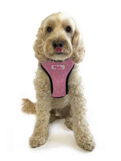 ID Pet Pet Harness Personalised Pet Harness - Pink Sprinkles