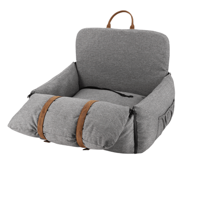 Modern Pets Car Travel Storm Grey Premium Dog Booster Seat for Small Pets
