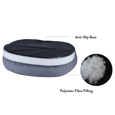 Modern Pets Pet Bed Grey Rabbit Lounge Dog Bed