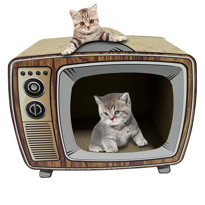 Cardboard Cat Scratcher TV