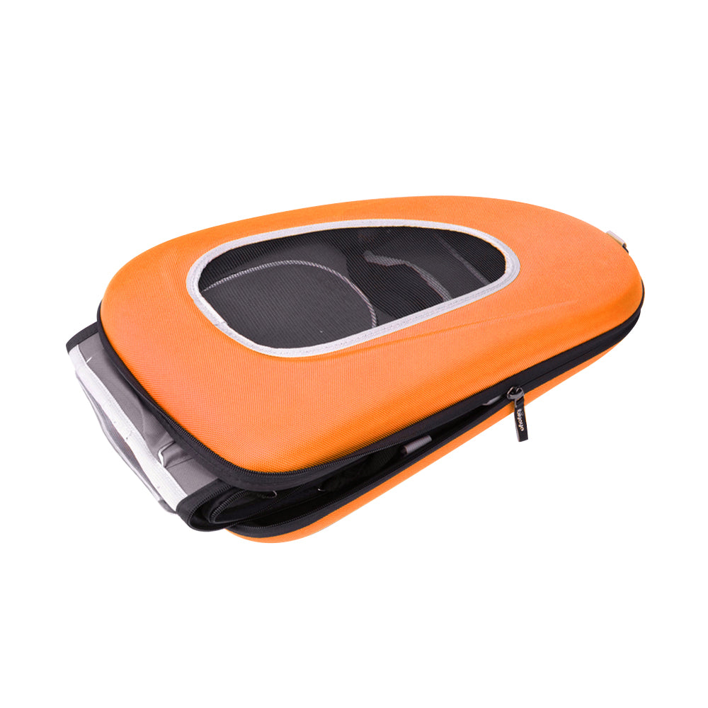 Ibiyaya EVA 4-in-1 Combo Pet Carrier on Wheels, Tangerine