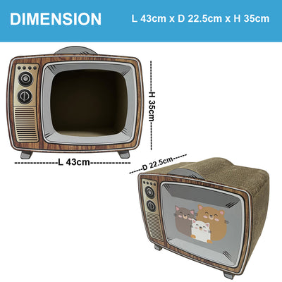 Cardboard Cat Scratcher TV