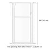 Extra Tall Transparent Pet Gate