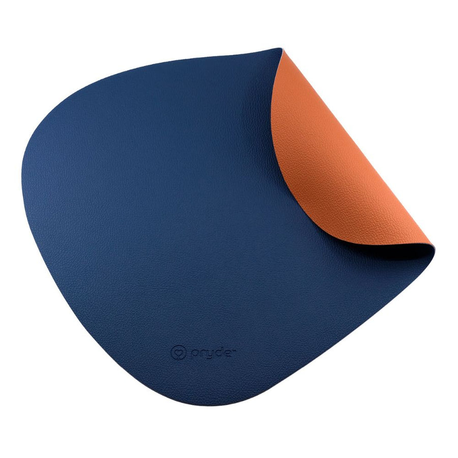 Reversible Cat and Dog Food Mat, Chestnut-Navy