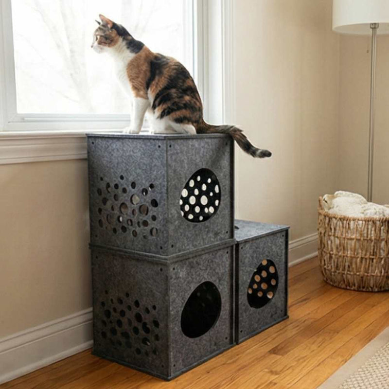 Modular Cat Cube, Charcoal