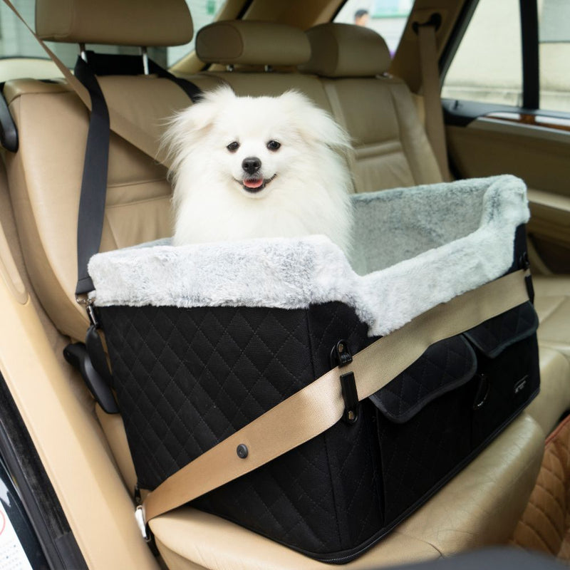 Elevated Dog Car Seat Black | Medium