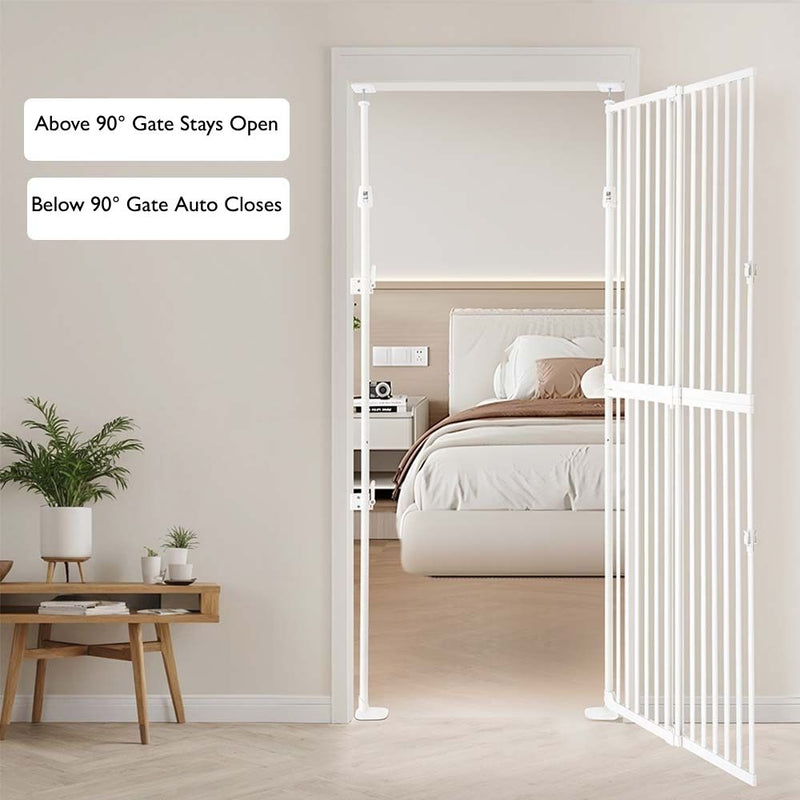 Extra Tall Retractable Pet Gate for Dogs & Cats