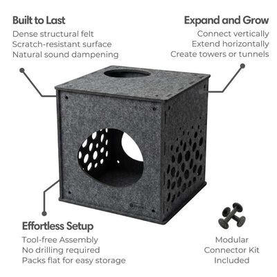 Modular Cat Cube, Charcoal