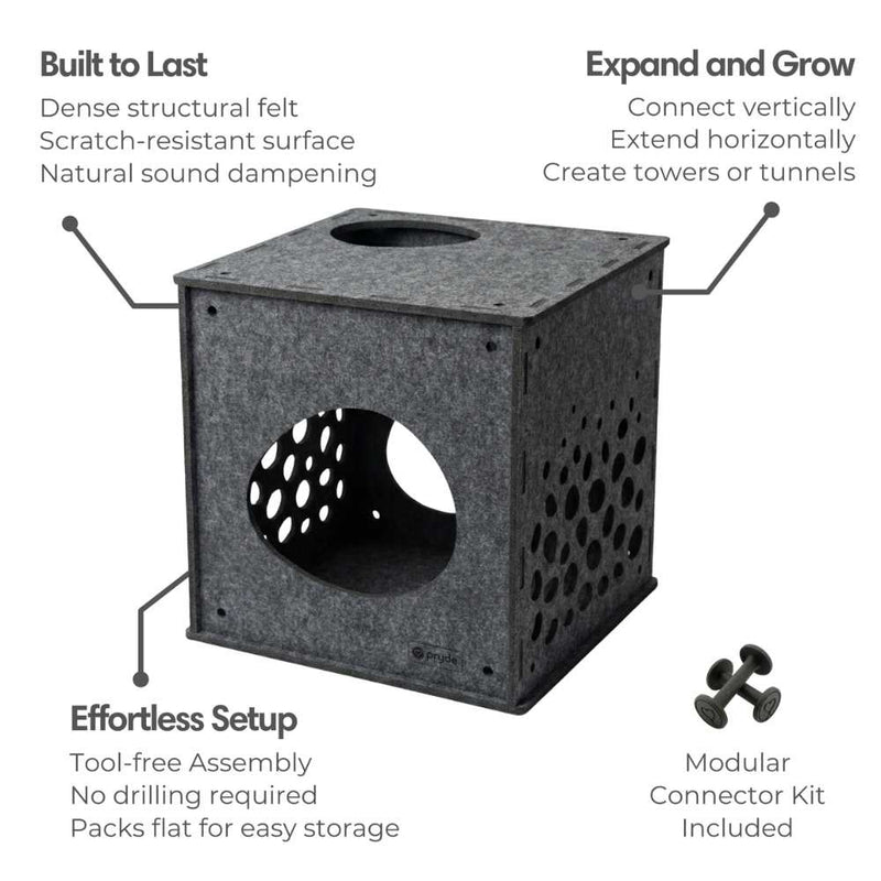 Modular Cat Cube, Charcoal