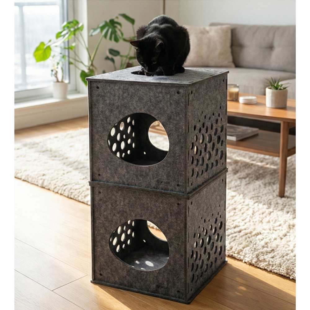 Modular Cat Cube, Charcoal