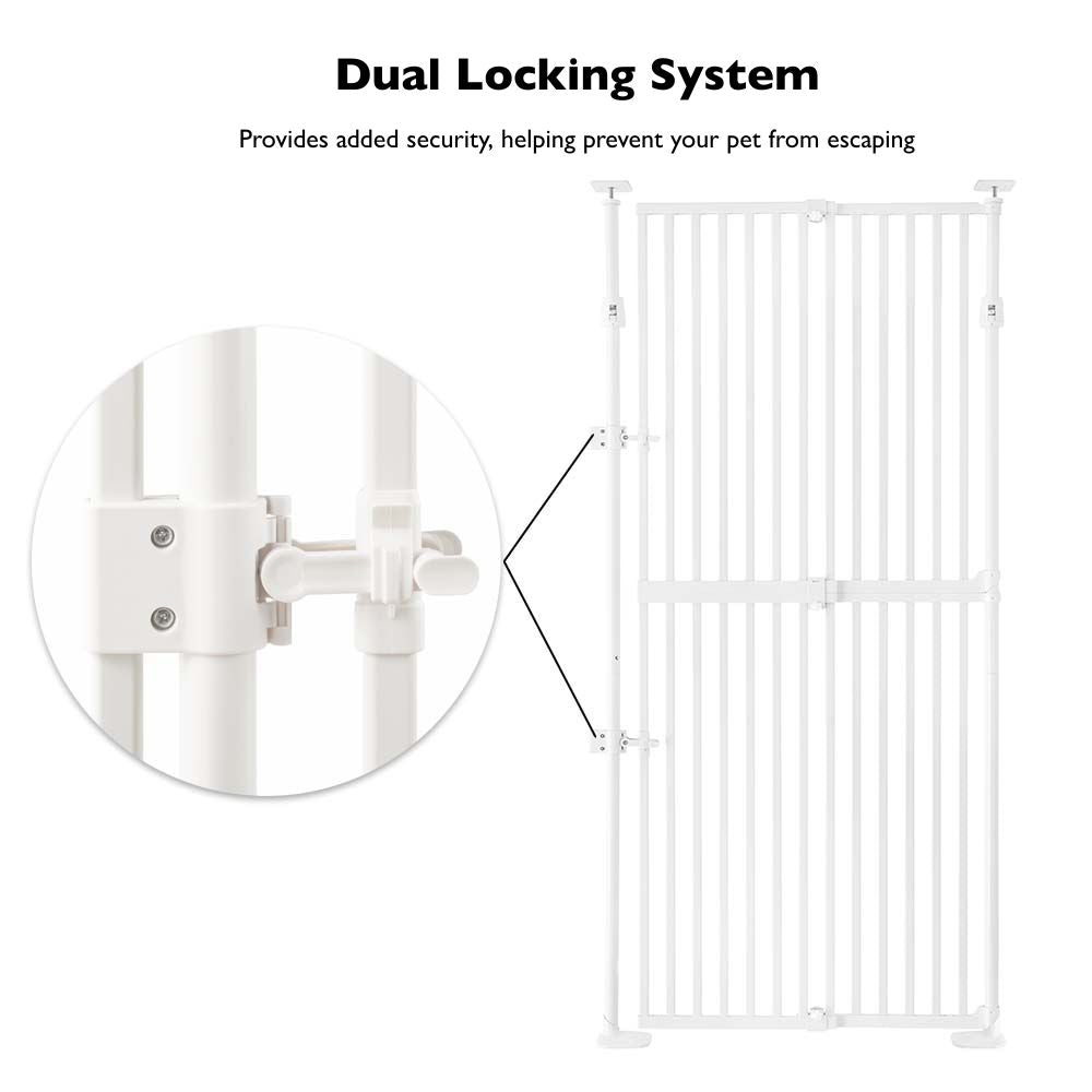 Extra Tall Retractable Pet Gate for Dogs & Cats
