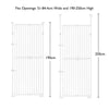 Extra Tall Retractable Pet Gate for Dogs & Cats