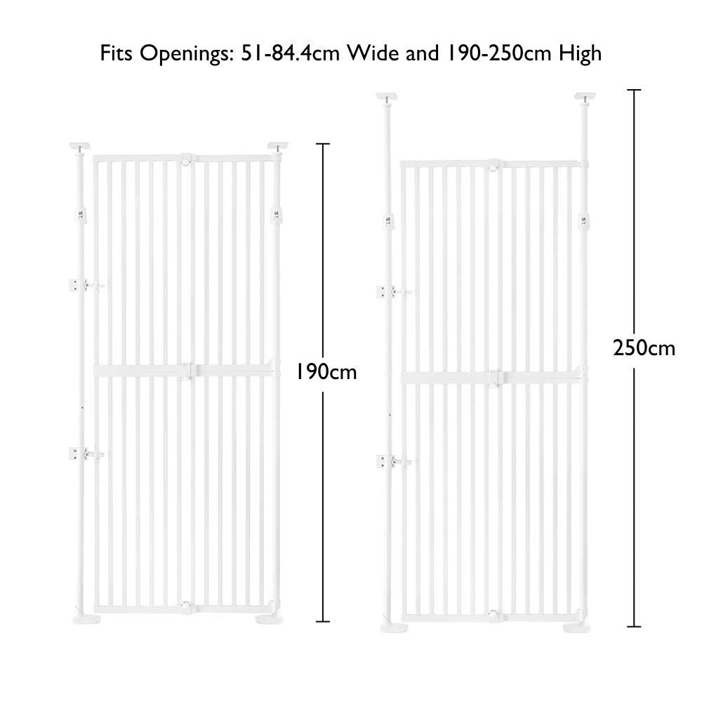 Extra Tall Retractable Pet Gate for Dogs & Cats