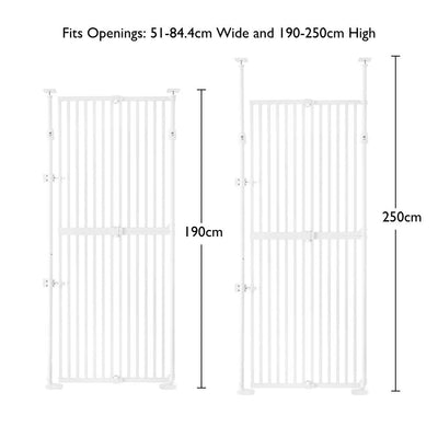 Extra Tall Retractable Pet Gate for Dogs & Cats