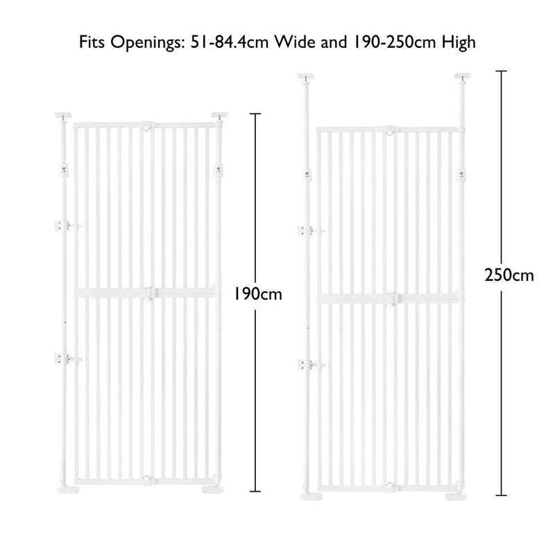 Extra Tall Retractable Pet Gate for Dogs & Cats
