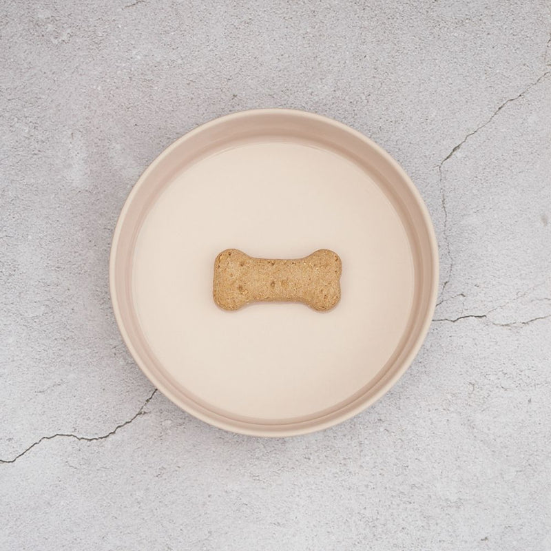Ceramic Dog Bowl, Rose Quartz