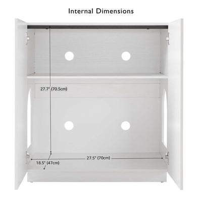 Loft Cat Litter Cabinet, White