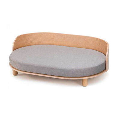 Modern Wooden Dog Bed with Orthopaedic Cushion