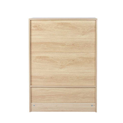 Pet Feeding Station with Storage Cabinet, Light Oak