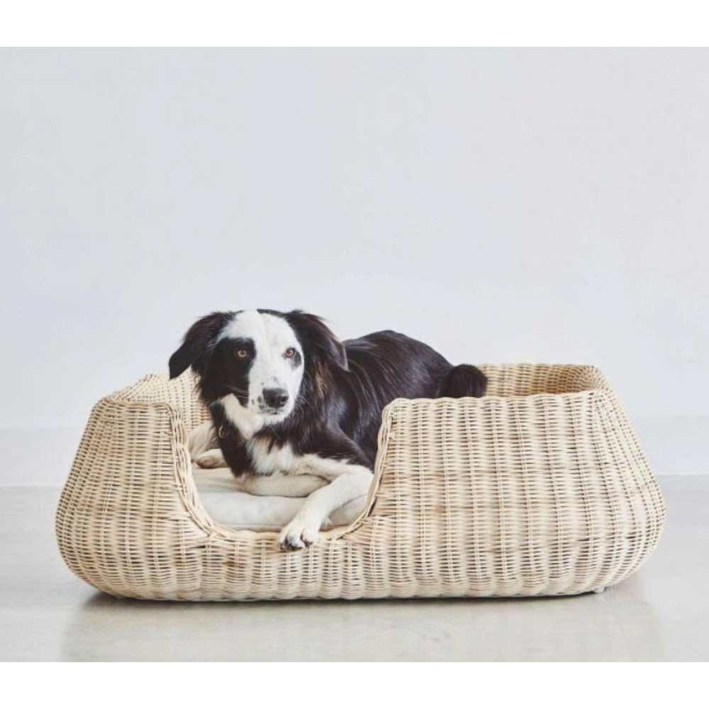 Modern Rattan Dog Bed