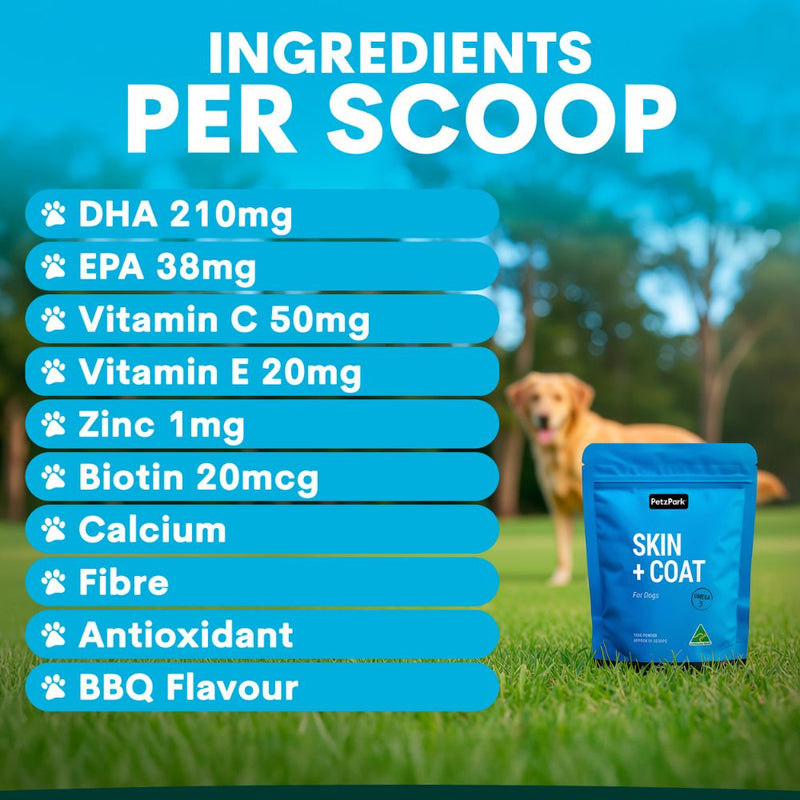 Petz Park Supplement For Dogs | Skin + Coat