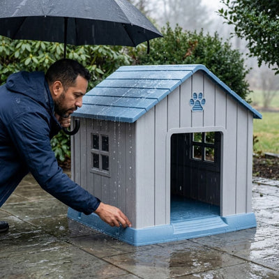 Plastic Gable Roof Dog House