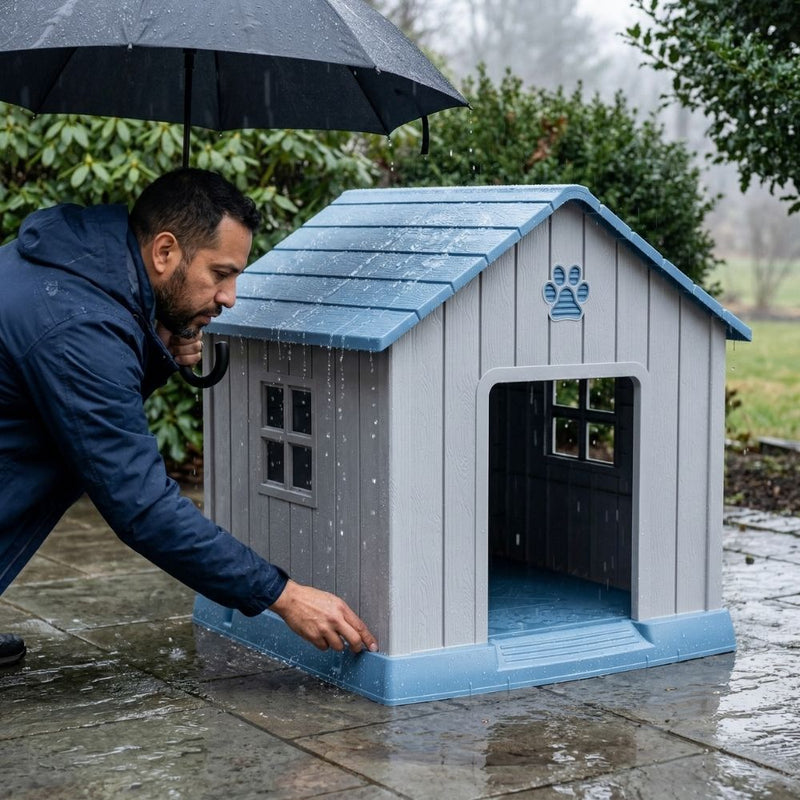 Plastic Gable Roof Dog House