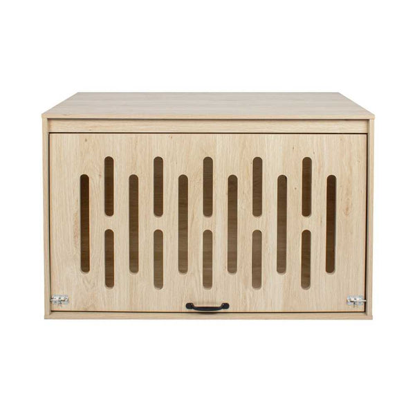 Wooden Dog Crate with Slide-Up Door