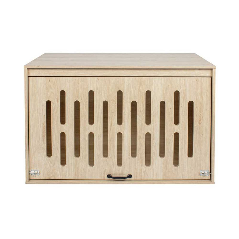 Wooden Dog Crate with Slide-Up Door