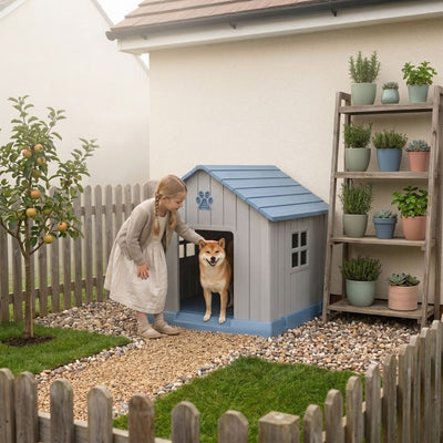 Plastic Gable Roof Dog House
