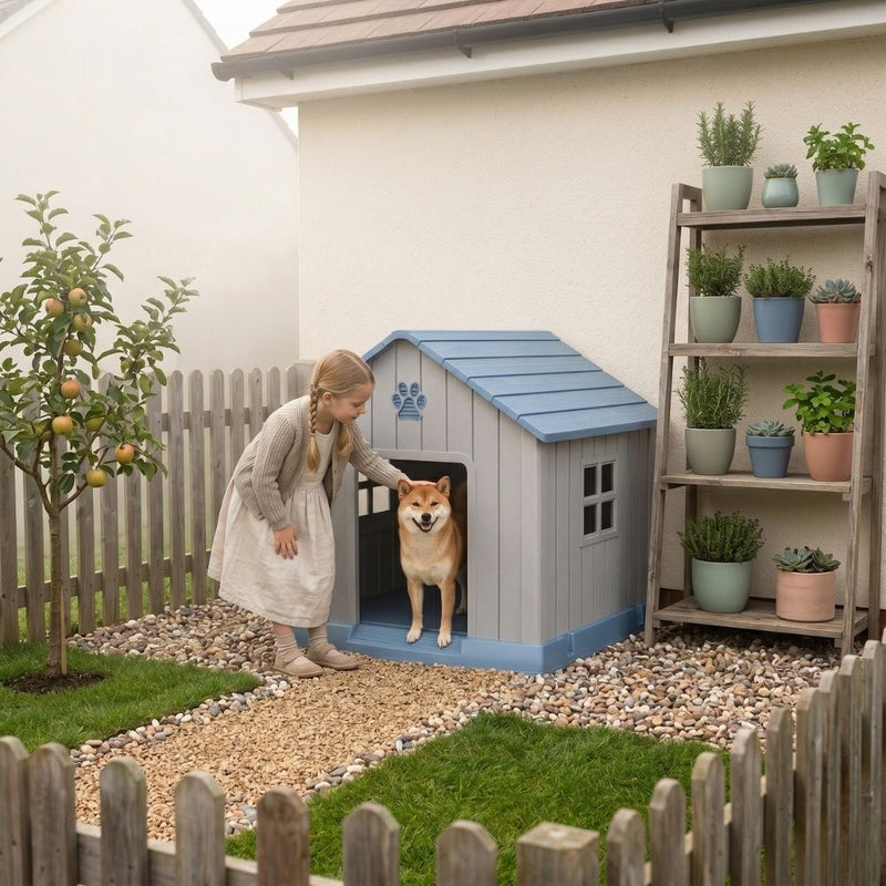 Plastic Gable Roof Dog House