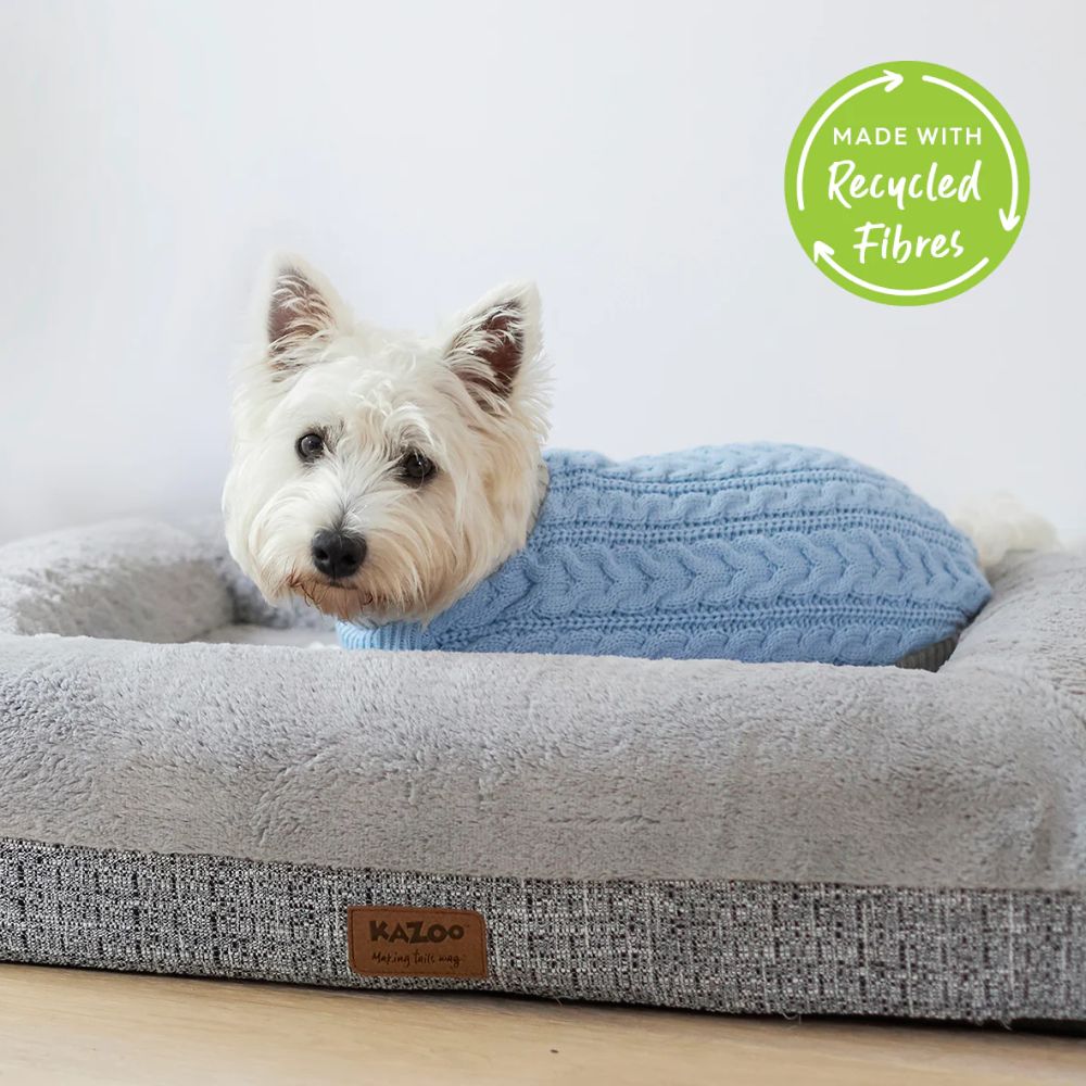 Blue Cloud Knitted Dog Jumper