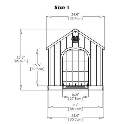 Plastic Gable Roof Dog House