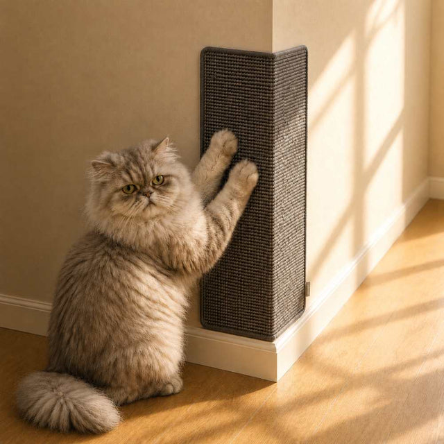 Sisal Corner Wall Scratcher, Moon Grey