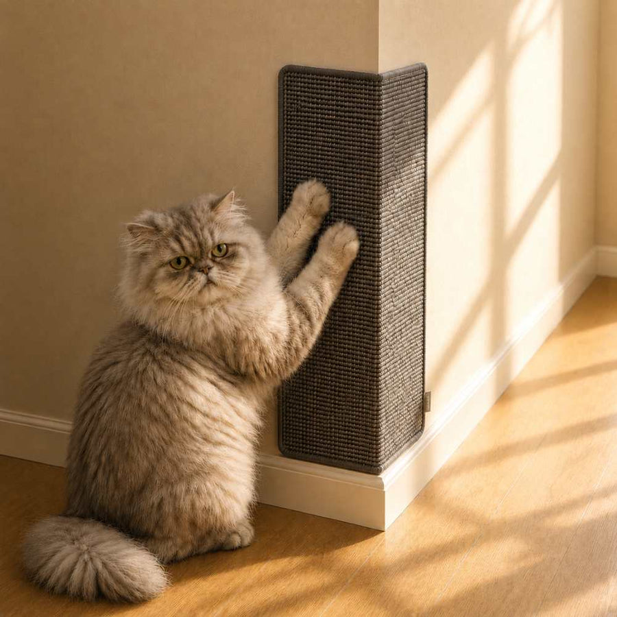 Sisal Corner Wall Scratcher, Moon Grey