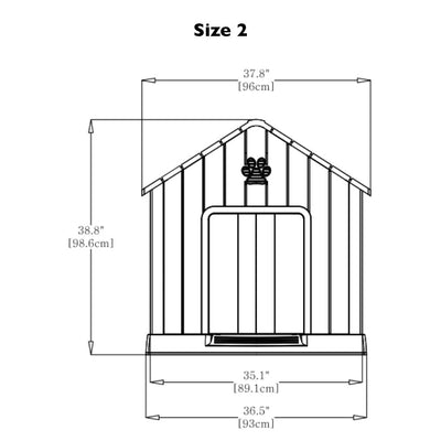 Plastic Gable Roof Dog House