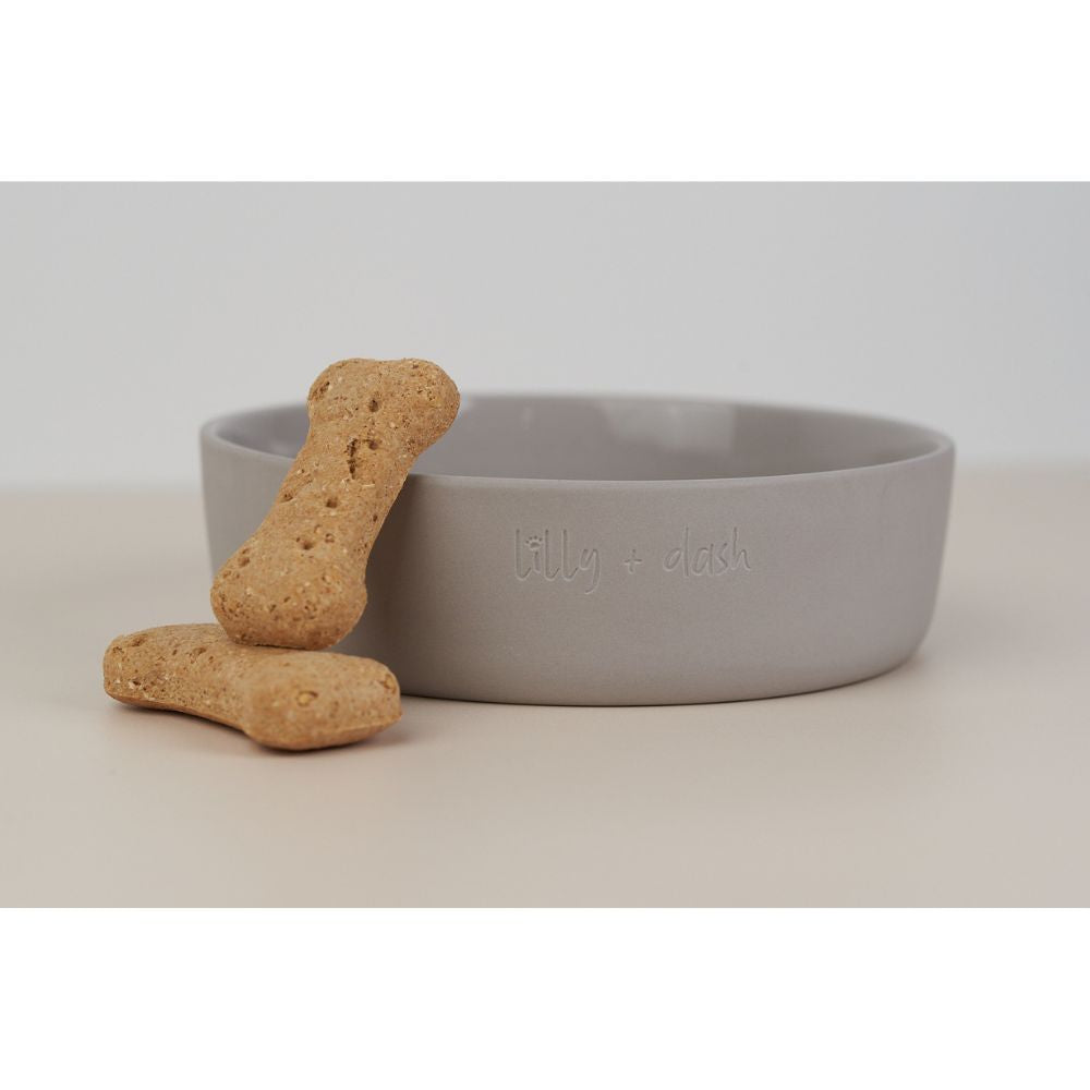 Ceramic Dog Bowl, Slate