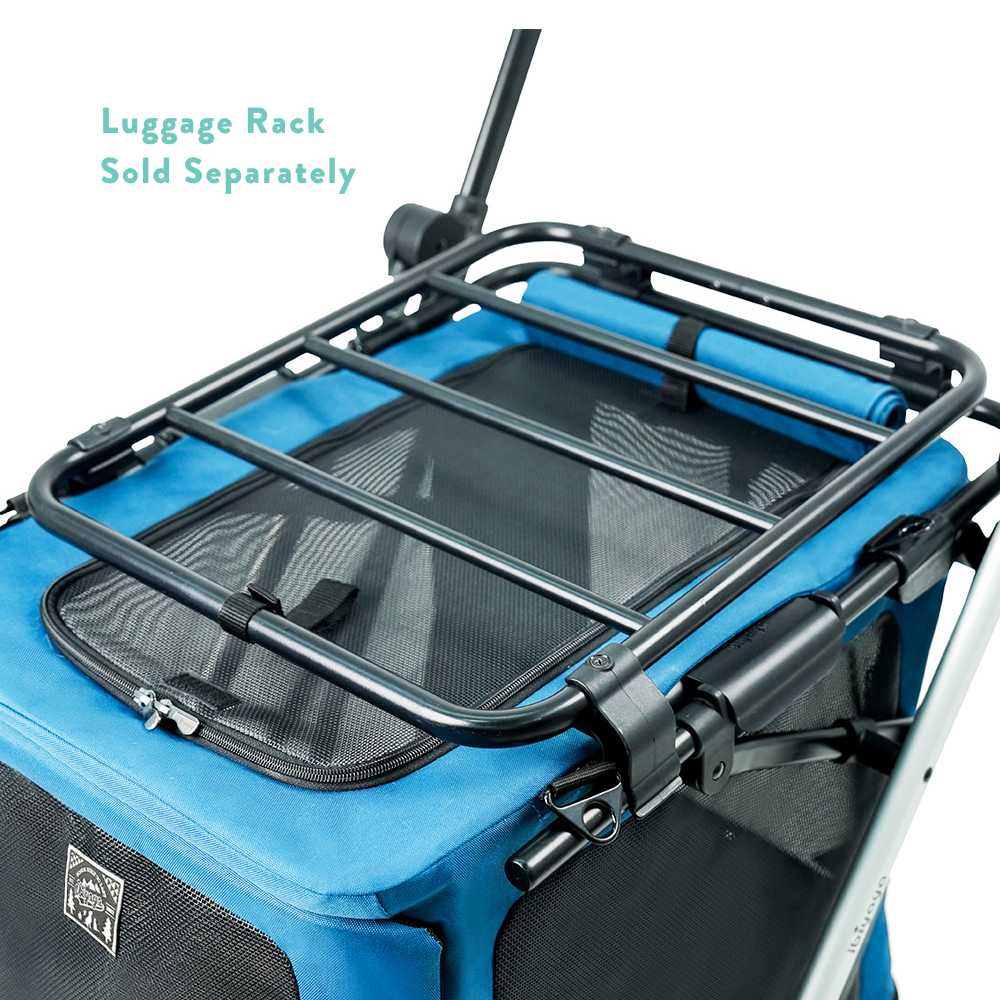 Ibiyaya BigBuddy Pet Stroller and Crate Combo, Crystal Teal