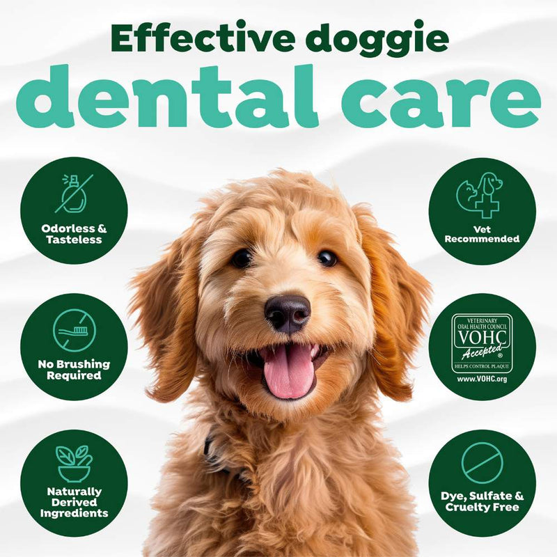 TropiClean Fresh Breath Dental Health Solution for Dogs Original 473mL