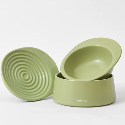Michu Elevated Ceramic Bowls for Cats and Dogs