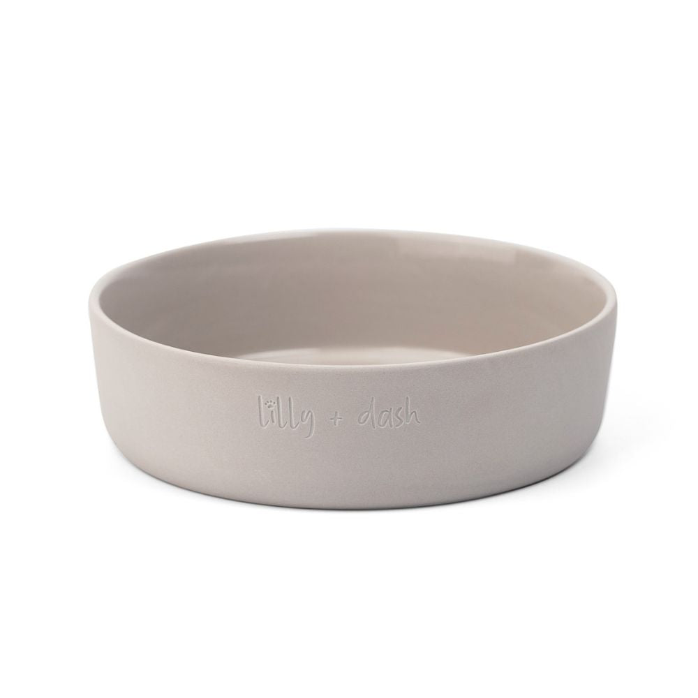 Ceramic Dog Bowl, Slate